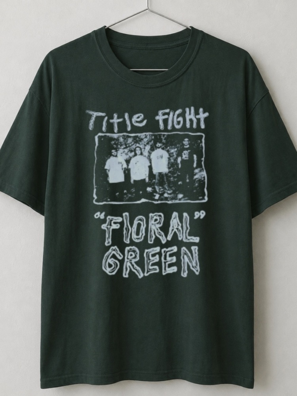 Title Fight “Floral Green” Album Indie Rock Band Graphic Tee - Gildan